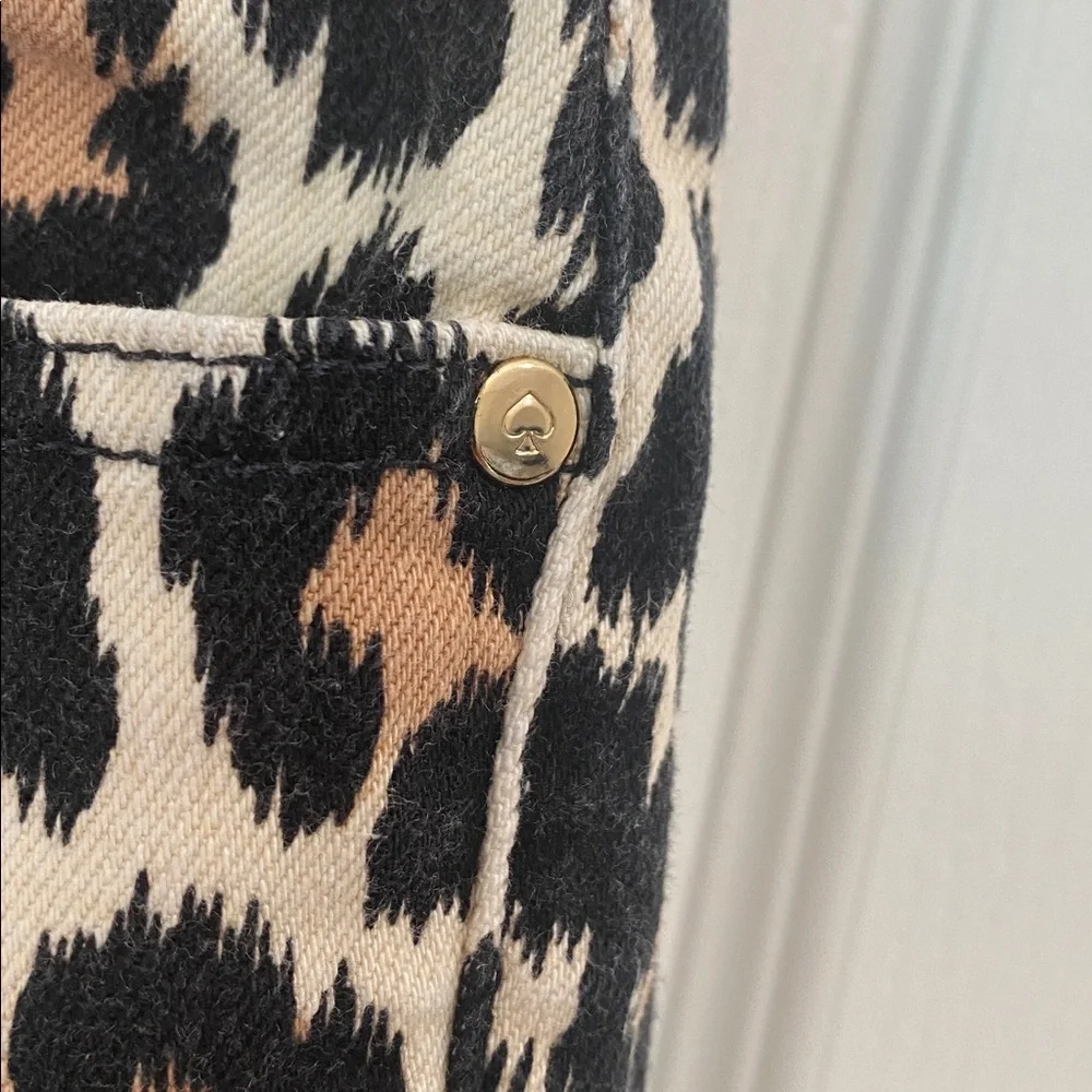 Kate‎ Spade Broome Street Leopard Print Skinny Jeans